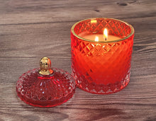 Load image into Gallery viewer, Burgundy Rose Luxury Coconut Apricot Candle