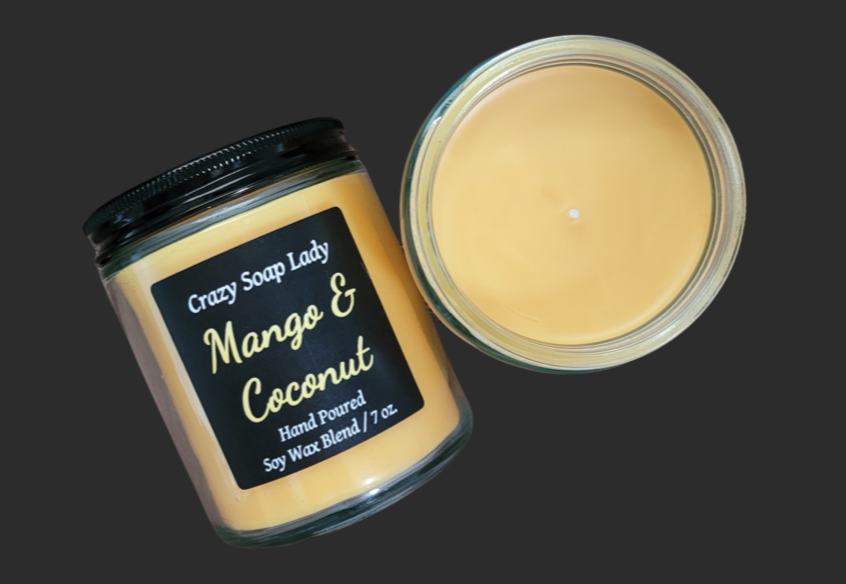 Mango & Coconut Soy Candle